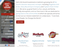 Tablet Screenshot of aintlifegrandinvestments.com